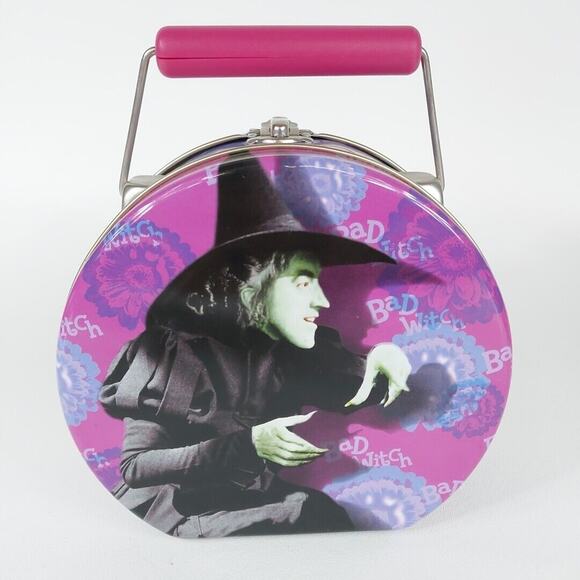 1999 Wizard Of Oz Good & Bad Witch Tin Lunch Box Turner Glenda Wicked Witch - Picture 1 of 7